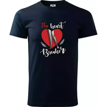 The Heart breaker - srdce - Triko extra velké (5-8XL) - 6XL ( Námořní modrá (velmi tmavá - téměř černá) )