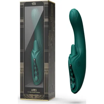 Vibrátor Zalo Ares G-Spot Rabbit Vibrator App Controlled Turquoise Green