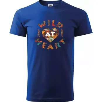 Pánské tričko Wild heart - Triko extra velké (5-8XL) - 7XL ( Královská modrá )