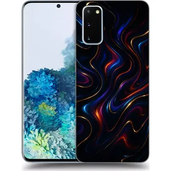 Pouzdro na mobilní telefon Picasee silikonový průhledný obal pro Samsung Galaxy S20 G980F - Noir