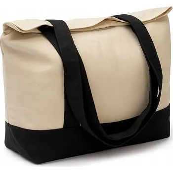 Kabelka Plážová taška shopper bag velká pevná nákupní taška na pláž bavlněná eko