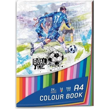 Blok barevných papírů A4 Goal Time