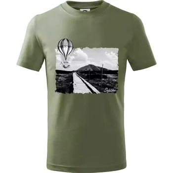 Retro Sněžka - Tričko dětské bavlněné - 104-110cm / 3-4 roky ( Khaki )