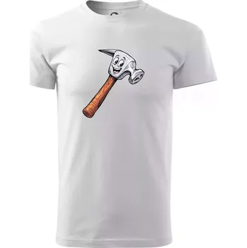 Pánské tričko Parové triko - Kladivo a hřebík - Triko extra velké (5-8XL) - 6XL ( Bílá )