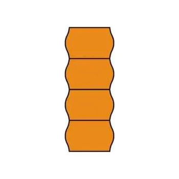 Speciální papír Cenové etikety 25x16 contact oranžové kulaté,rychlé dodání
