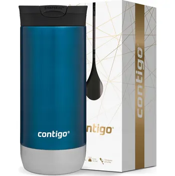 Termohrnek Termohrnek Contigo Huron 2.0 470ml modrý dárkový dárek krabička
