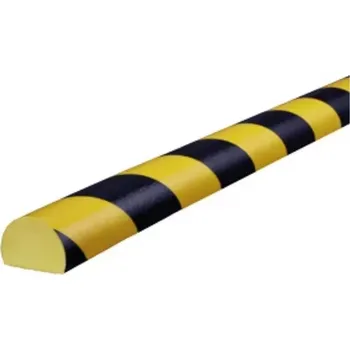 Dětská zábrana Černo-žlutá pěnová ochrana rohů zdí a stěn - délka 100 cm, šířka 4 cm, tloušťka 3 cm