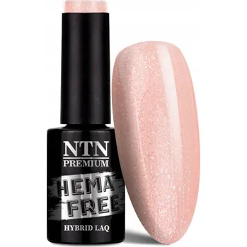 Lak na nehty HYBRIDNÍ LAK NA NEHTY NTN PREMIUM LED UV BÉŽOVÝ S BROKÁTEM 63