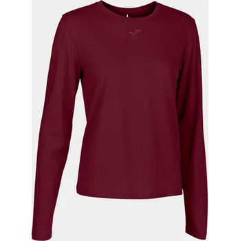 Dámské tričko ORGANIC LONG SLEEVE T-SHIRT BURGUNDY-Dámské triko - Velikost L