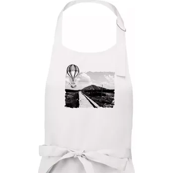 Kuchyňská zástěra Retro Sněžka - Dámská zástěra na vaření - Univerzální velikost ( Bílá )