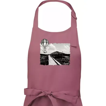 Kuchyňská zástěra Retro Sněžka - Dámská zástěra na vaření - Univerzální velikost ( Starorůžová )