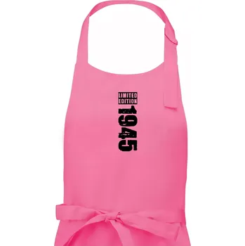 Kuchyňská zástěra Limited edition 1945 pruh - Dámská zástěra na vaření - Univerzální velikost ( Růžová )