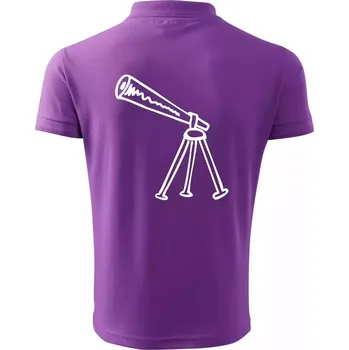 Pánská košile Nebe - Dalekohled - Polokošile pánská Pique Polo 203 - 4XL ( Fialová )