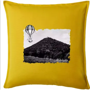 Polštář Retro Milešovka - Polštář 50x50 - 50x50 - Pouze potah ( Žlutá )