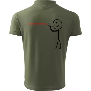 Pánská košile Láska telefon - Polokošile pánská Pique Polo 203 - M ( Khaki )
