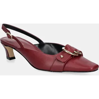 Dámské lodičky Kožené lodičky MICHAEL Michael Kors Jaden 40T5JDMS1L.691 burgundské 83X, EUR 37