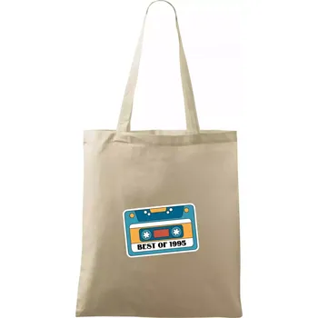 Nákupní taška Narozeniny kazeta Best of 1995 - Taška bavlněná - 42 x 38 cm ( Naturální )