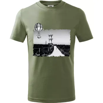 Chlapecké oblečení Retro Smrk - Tričko dětské bavlněné - 134 cm/8 let ( Khaki )