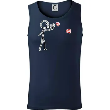 Láska bublifuk - Tílko pánské Core - L ( Námořní modrá (velmi tmavá - téměř černá) )