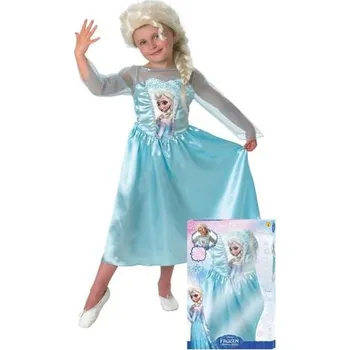 Karnevalový kostým Rubies USA - Dívčí kostým Elsa (Ledové království) s parukou - 8-10 years