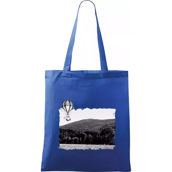 Nákupní taška Retro Čerchov - Taška bavlněná - 42 x 38 cm ( Královská modrá )