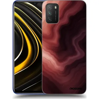 Pouzdro na mobilní telefon Picasee silikonový černý obal pro Xiaomi Poco M3 - Rouge
