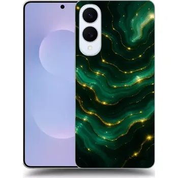 Pouzdro na mobilní telefon Picasee silikonový průhledný obal pro Samsung Galaxy S25 Edge 5G - Emerald