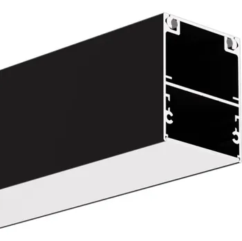 LED osvětlení Ledshopik LED profil komorový KLUS INTER-PLUS černý - LED profil INTER-PLUS černý - 3m