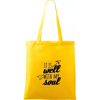 It is well with my soul - Taška bavlněná - 42 x 38 cm ( Žlutá )
