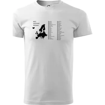 Pánské tričko Můj cestovní seznam - Evropa - Triko extra velké (5-8XL) - 6XL ( Bílá )