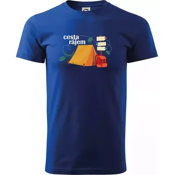 Cesta rájem - Triko extra velké (5-8XL) - 6XL ( Královská modrá )