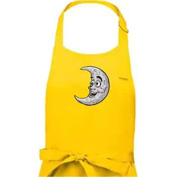 Kuchyňská zástěra Parové triko - Vlk a měsíc - Dámská zástěra na vaření - Univerzální velikost ( Žlutá )