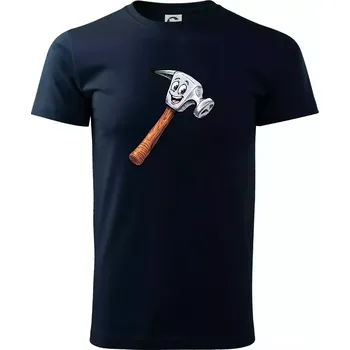 Pánské tričko Parové triko - Kladivo a hřebík - Triko extra velké (5-8XL) - 7XL ( Námořní modrá (téměř černá) )