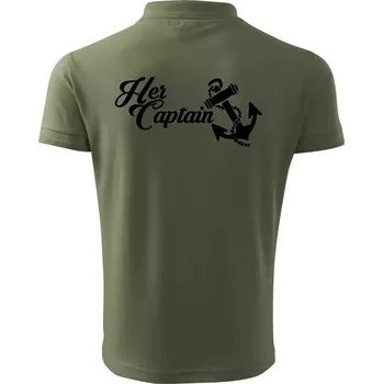 Pánská košile Her captain - Polokošile pánská Pique Polo 203 - S ( Khaki )