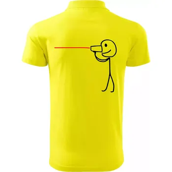Pánská košile Láska telefon - Polokošile pánská Pique Polo 203 - 5XL ( Citrónová )