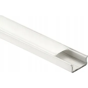 LED páska REJS LUMINO HLINÍKOVÝ PROFIL PRO POVRCHOVOU MONTÁŽ + KRYT PRO LED PÁSEK - BÍLÝ 1 METR