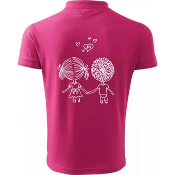 Love Kluk - Holka - Polokošile pánská Pique Polo 203 - 4XL ( Purpurová )