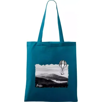 Retro Boubín - Taška bavlněná - 42 x 38 cm ( Petrolejová )