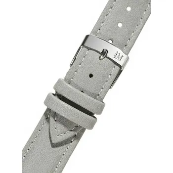 Řemínek na hodinky Kožený řemínek Morellato Trend 5050C47.093 S, šedý, recyklovaný materiál, Quick Release - 14 mm