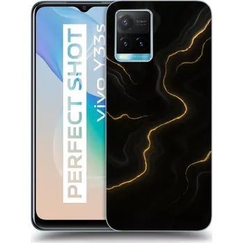Pouzdro na mobilní telefon Picasee silikonový černý obal pro Vivo Y33s - Thunder