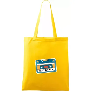 Narozeniny kazeta Best of 1975 - Taška bavlněná - 42 x 38 cm ( Žlutá )