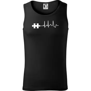 Pánské termoprádlo EKG puzzle rozpojené - Tílko pánské Core - M ( Černá )