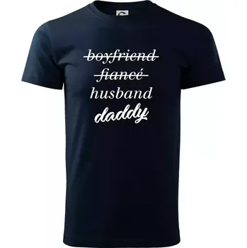 Pánské tričko Partnerské triko nastávající rodiče - Triko extra velké (5-8XL) - 7XL ( Námořní modrá (velmi tmavá - téměř černá) )