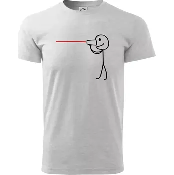 Pánské tričko Láska telefon - Triko extra velké (5-8XL) - 8XL ( Světlešedý Melír )