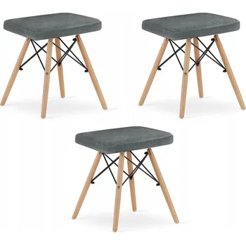 Jídelní židle Židle Oskar látka šedá 1 ks