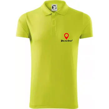 Pánská košile You are here - Polokošile Victory sportovní (dresovina) - 2XL ( Limetková )