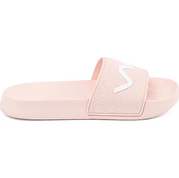 Dámské žabky Luxusní růžové dámské nazouváky na plochém podpatku 37