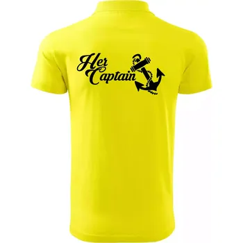 Pánská košile Her captain - Polokošile pánská Pique Polo 203 - 3XL ( Citrónová )