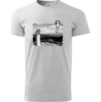 Retro Kralický Sněžník - Triko extra velké (5-8XL) - 7XL ( Světlešedý Melír )