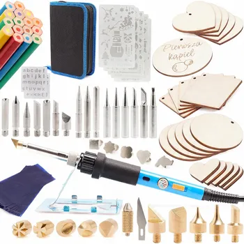 IP kamera YIHUA 947-III Páječka Pirograf 70W + 20 Hrotů + Šablony pro Vypalování do Dřeva